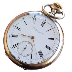 Rel�gio De Bolso Patek Philippe Ultra Raro Prata Maci�a 0.900