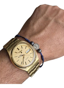 Rel�gio Masculino Pulsar Quartz Calend�rio Vintage Dourado
