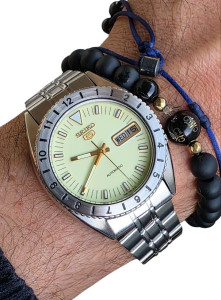 Rel�gio Seiko 5 Autom�tico 7009a Anos 80 Luminoso Natulite