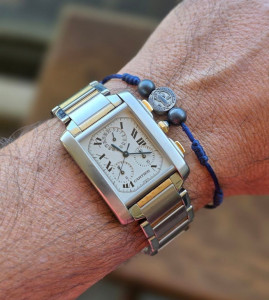 Rel�gio Cartier Tank Fran�aise Chronoflex Su��o Anos 2000